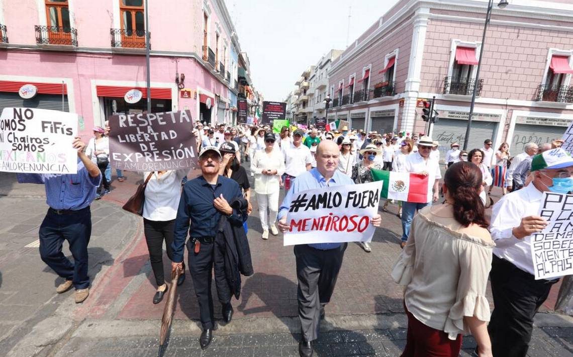 Se une Puebla a la marcha del silencio contra AMLO  Noticias Locales